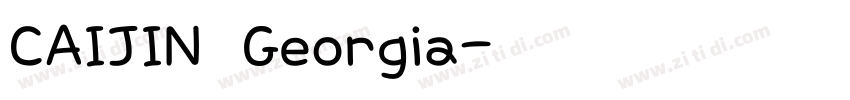 CAIJIN Georgia字体转换